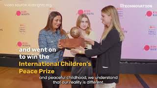 Technovation Girls win the International Childrens Peace Prize [upl. by Leilamag]