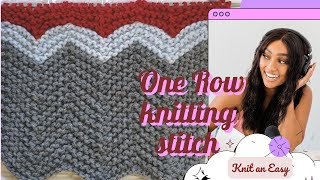 How to knit Zig Zag or Chevron Stitch Pattern [upl. by Madson]