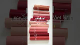 romand juicy lasting tint best mlbb color✨shorts romand mlbb kbeauty liptint [upl. by Lleral71]