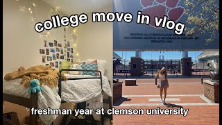 college move in vlog freshman year at clemson university [upl. by Helm]