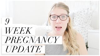 9 WEEKS PREGNANT  PREGNANCY UPDATE  SYMPTOMS DISAPPEARING [upl. by Tartan]