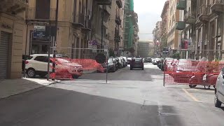 Palermo rivoluzione del traffico in via Wagner cambia il senso di marcia [upl. by Clava]