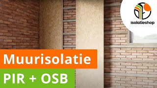 Zelf een buitenmuur isoleren van binnenuit  muur isolatie met PIROSB  De Isolatieshop [upl. by Ahsea]