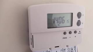 Danfoss TP5000si Thermostat Set up amp program your Programmable stat danfoss thermostat instructions [upl. by Riplex]