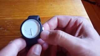 OClock silicone blackwhite watch [upl. by Ahsilem]