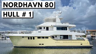 2021 NORDHAVN 80 Hull 1 Explorer Yacht Tour  Expedition Liveaboard LongRange Cruiser [upl. by Keating344]