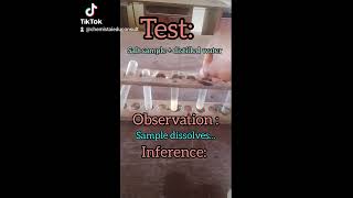 CONFIRMATORY TEST FOR Fe³ with Potassium hexacyanoferrateII and Potassium Thiocyanate [upl. by Esital]