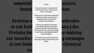 Protein Protein ProteinDefinition ProteinMeaning ProteinEtymology Macromolecules Biomolecules [upl. by Nileuqay]