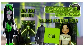 🍏MORE BRAT DRESS TO IMPRESS UPDATE TEASERS NEW CODES LANA MAKEOVER RELEASE DATE CONFIRMED [upl. by Araj304]