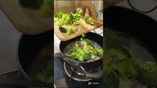 Broccoli veggie with Rotiviralshorts homemadefood broccoliasmr indianfoodsimplerecipeyoutube [upl. by Eelamme]