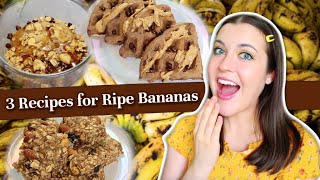 3 Easy and Healthy Recipes for Overripe Bananas [upl. by Loseff]