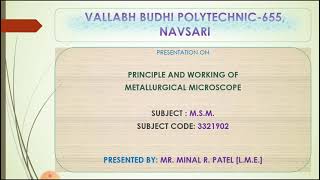 2 Principle and working of metallurgical microscope [upl. by Casilda]