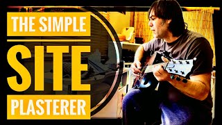 PLASTERING ON A BUILDING SITE plastering tutorial beginners includes a song Taylor 326 guitar [upl. by Yssirhc]