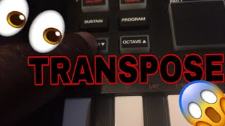 Akai MPK Mini ⬆️ Transpose ⬇️ Keys 🎹 Tutorial [upl. by Toolis]