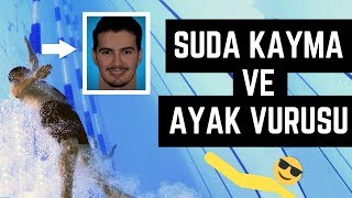 SUDA KAYMA VE AYAK VURUŞU  WATER SLIP AND FOOT SHEET  YÜZME HOCAM samettug [upl. by Raines]