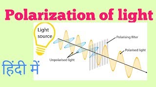 Polarisation of light in Hindi  what is polarization [upl. by Schiro]