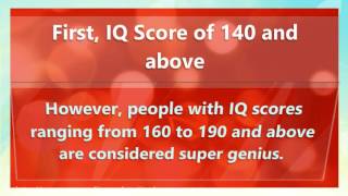 High IQ Score What is a high IQ Score [upl. by Luci707]