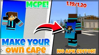 How To Make Your Own Cape in MCPE 119120 [upl. by Anya469]