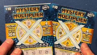 TWO MYSTERY MULTIPLIER SCRATCH OFFS FROM THE FLORIDA LOTTERY [upl. by Pelag]