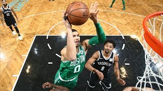 Rookie Jayson Tatum Clutch Dunk and 3 vs Nets Celtics vs Nets 201718 Season [upl. by Gelasius]