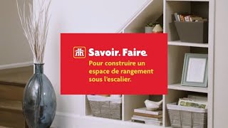 Voici comment bricoler un rangement personnalisé sous les escaliers [upl. by Hamitaf]