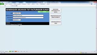 Macros de Excel para generar Archivos planos TXT  Facturador SUNAT [upl. by Eidurt938]