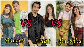 Sidneet VS Finat VS Rinushka Which is your favourite jodi and No1 jodi 💞 Sanatheem [upl. by Urbana]