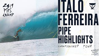 2019 PIPE CHAMP Italo Ferreira Highlights  Lexus Pipe Pro Presented by Yeti Jan 19  Feb 10 [upl. by Mira635]