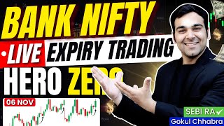 06 November Live Trading  Bank Nifty Expiry  Hero Zero Trade ✅trading banknifty [upl. by Catherina]