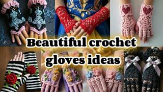 Most beautiful crochet gloves ideasunique crochet gloves AIcrochet ideasAI Crochet Ideas [upl. by Drawyeh]