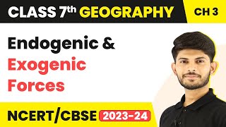 Endogenic and Exogenic Forces  Our Changing Earth  Class 7 Geography [upl. by Mateusz]