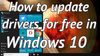 How to easily update your drivers for free in windows 10 [upl. by Ahtnammas]