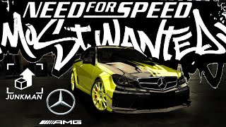 Mercedes C63 AMG Black Series  Customization JUNKMAN  Need For Speed Most Wanted 2005  SHOHAN [upl. by Wilma494]