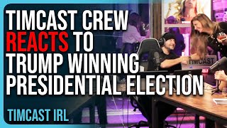 Timcast Crew REACTS To Trump WINNING Presidential Election In HISTORIC MOMENT [upl. by Attiuqram]