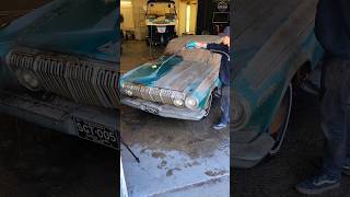 Barn Find Car First Wash in 45 YEARS 🚘💕 BarnFind DetailDane Detailing Dodge440 Satisfying [upl. by Llarret]