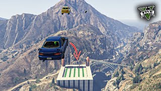 قراند 5  النقزة الكبيرة  وباركور 🔥 GTA 5 Parkour [upl. by Elpmet218]