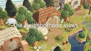 【あつ森】緑生い茂る自然島 ヴィンテージな農場エリアと湖のある景色  The neighborhood area  Animal Crossing New Horizons [upl. by Leahci]