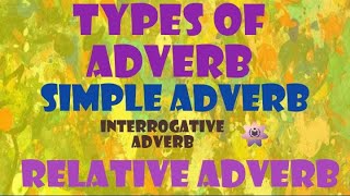 ADVERB AND ITS TYPESadverb learnEnglishwithsadaf [upl. by Cordie]