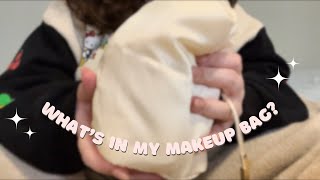 Whats In My Makeup Bag  My First ASMR Video No Talking [upl. by Euqinmod]