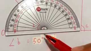 How to measure angles using a protractor with super helpful tip [upl. by Enttirb]