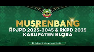 LIVE MUSRENBANG RPJPD 20252045 dan RKPD 2025 KABUPATEN BLORA  BAPPEDA BLORA [upl. by Cr713]