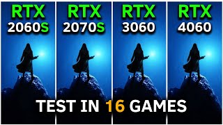 RTX 2060 SUPER vs RTX 2070 SUPER vs RTX 3060 vs RTX 4060  Test In 16 Games at 1080p  2024 [upl. by Moishe]