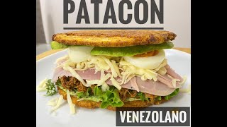 Como hacer patacones venezolanos brutales patacón relleno  La Osadía [upl. by Lenrad]