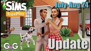 The Sims Freeplay 100TH UPDATE ⭐ MidCentury Memories Update Events amp Prizes JulyAug 24 [upl. by Charlie]