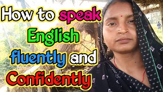 😭How to speak 😯 English fluently 👌and confidently 😄englishwithdehatimadamm8u [upl. by Ardnnek]