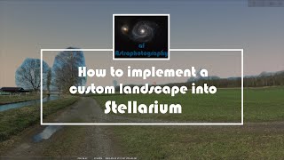 How to implement a custom landscape into Stellarium Using Hugin Gimp [upl. by Aidan]