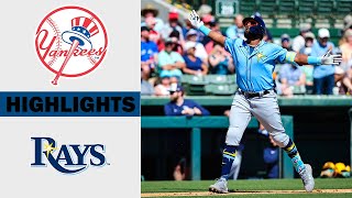 Yankees vs Rays Full Highlights  MLB Spring Training 2024  MLB Highlights 2272024 [upl. by Noimad47]