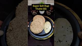 🌿💪High Protein Breakfast Recipe  Healthy Breakfast Recipe  Super Soft Ragi Thatte Idli  shorts [upl. by Euqinobe]