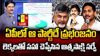 🔴LIVE  Who Will Win AP Elections   Atmasakshi Group Sensational Survey on AP Election 2024 [upl. by Einneb]