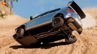 Realistic Rally Crashes 3  BeamNG drive [upl. by Aihsenet]